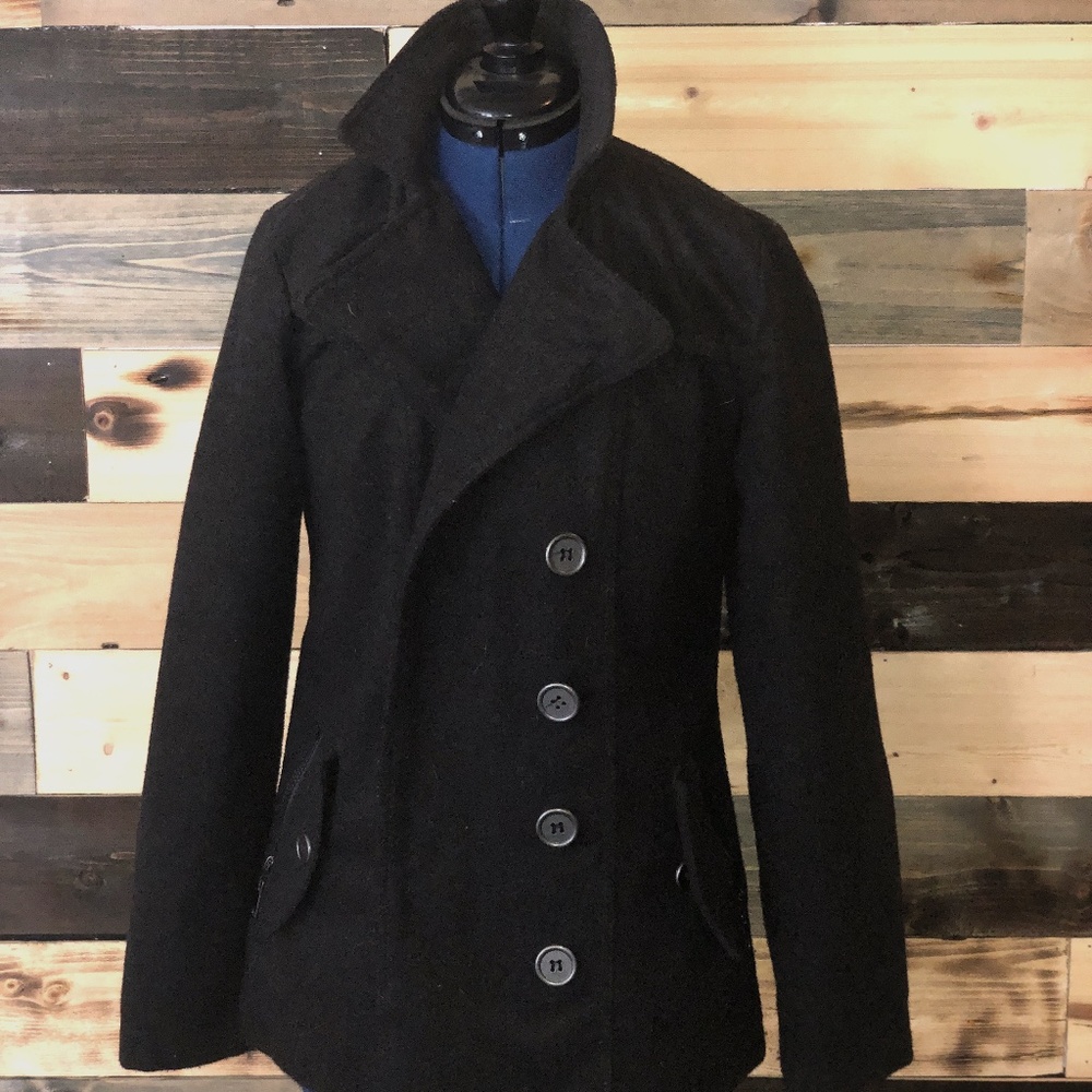 Rue 21 Black Women's Small Peacoat